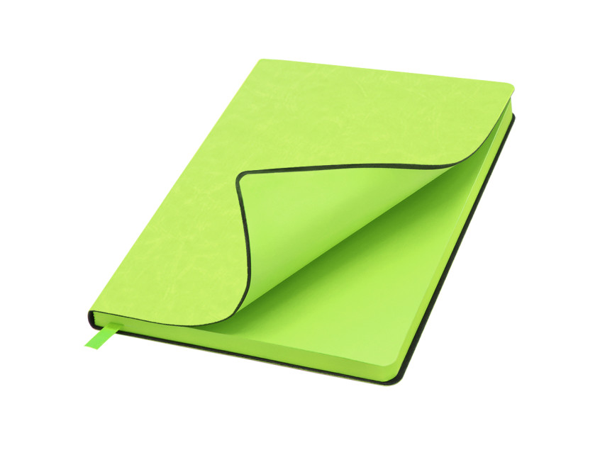 Блокнот A5 "Beam" c линованными страницами, зелёный