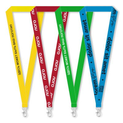 Бейджи, ленты, ланьярды