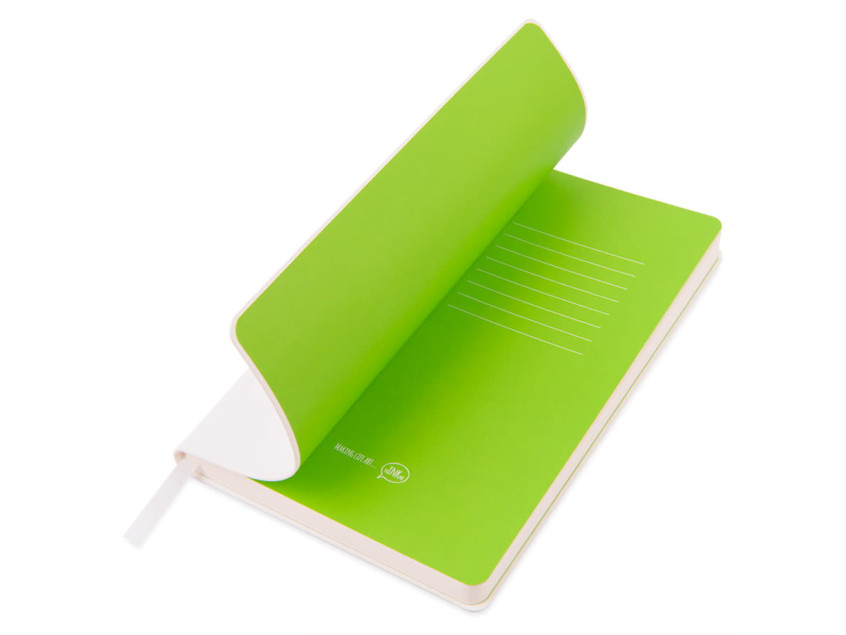 Бизнес-блокнот FUNKY SNOW, формат А5, блок в точку, Белый