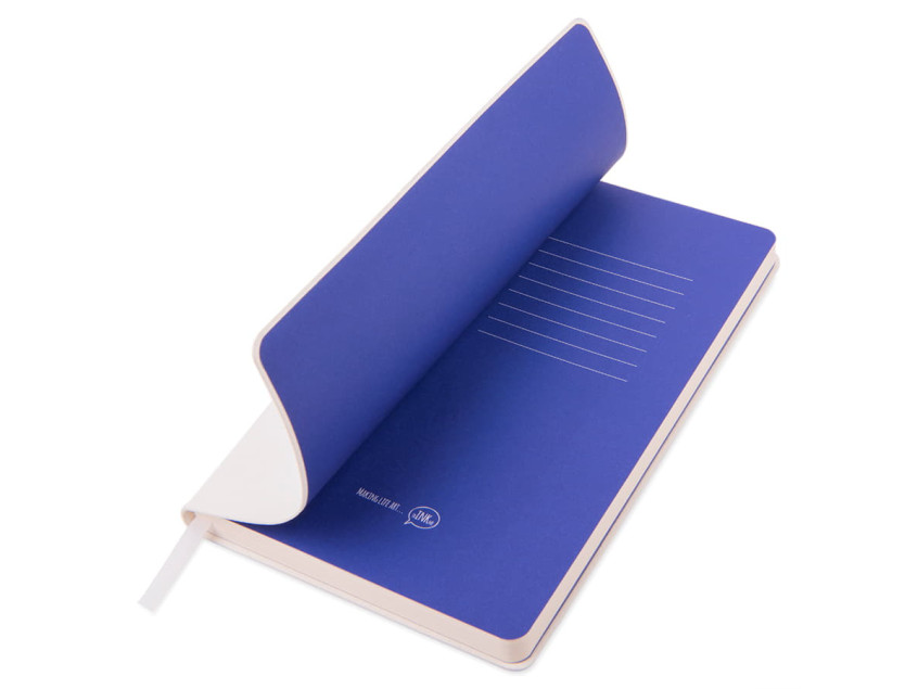 Бизнес-блокнот FUNKY SNOW, формат А5, блок в точку, Белый