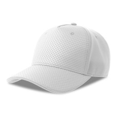 Бейсболка GEAR-S, 5 клиньев, застёжка на липучке, Белый