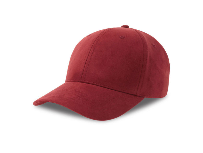 Бейсболка FAM-S, 6 клиньев, металлическая застёжка, Красный