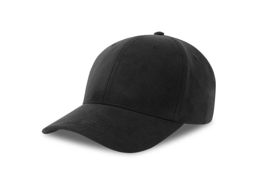 Бейсболка FAM-S, 6 клиньев, металлическая застёжка, Черный
