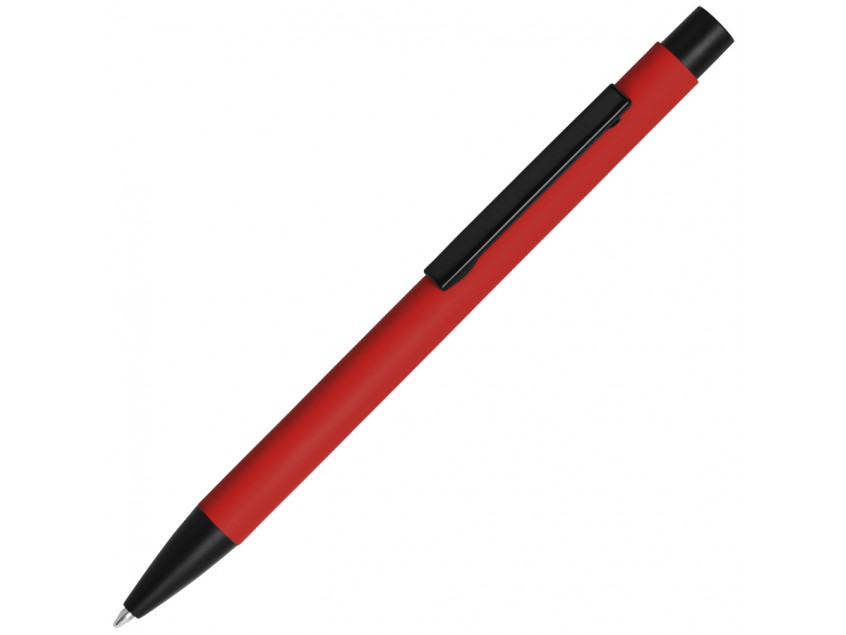 Ручка шариковая SKINNY, Soft Touch покрытие, Красный