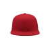 Бейсболка SNAP BACK, 6 клиньев,  пластиковая застежка, Красный