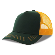 Бейсболка RAPPER CANVAS-S, 5 клиньев, пластиковая застёжка, Темно-зелёный