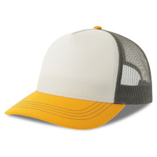 Бейсболка RAPPER CANVAS-S, 5 клиньев, пластиковая застёжка, Белый