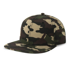 Бейсболка SNAP BACK-S, 6 клиньев, пластиковая застежка, зеленый камуфляж