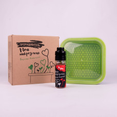 Комплект для проращивания микрозелени: проращиватель, семена редиса, бежевый