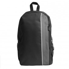 Рюкзак PLUS, чёрный/серый, 44 x 26 x 12 см, 100% полиэстер 600D, Черный