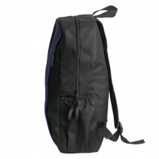 Рюкзак PLUS, чёрный/т.синий, 44 x 26 x 12 см, 100% полиэстер 600D, Черный