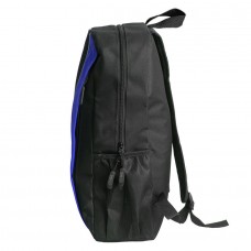 Рюкзак PLUS, чёрный/синий, 44 x 26 x 12 см, 100% полиэстер 600D, Черный