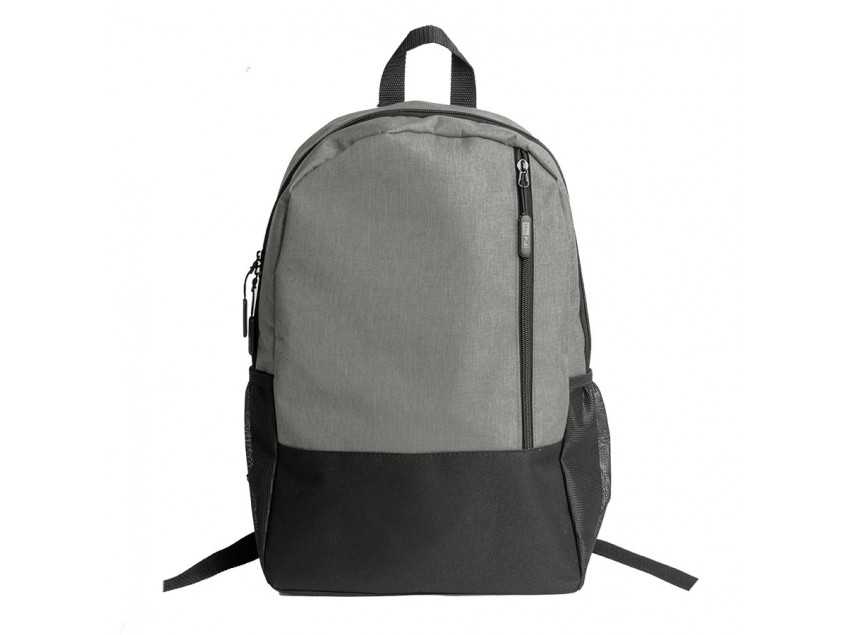 Рюкзак PULL, серый/чёрный, 45 x 28 x 11 см, 100% полиэстер 300D+600D, Серый