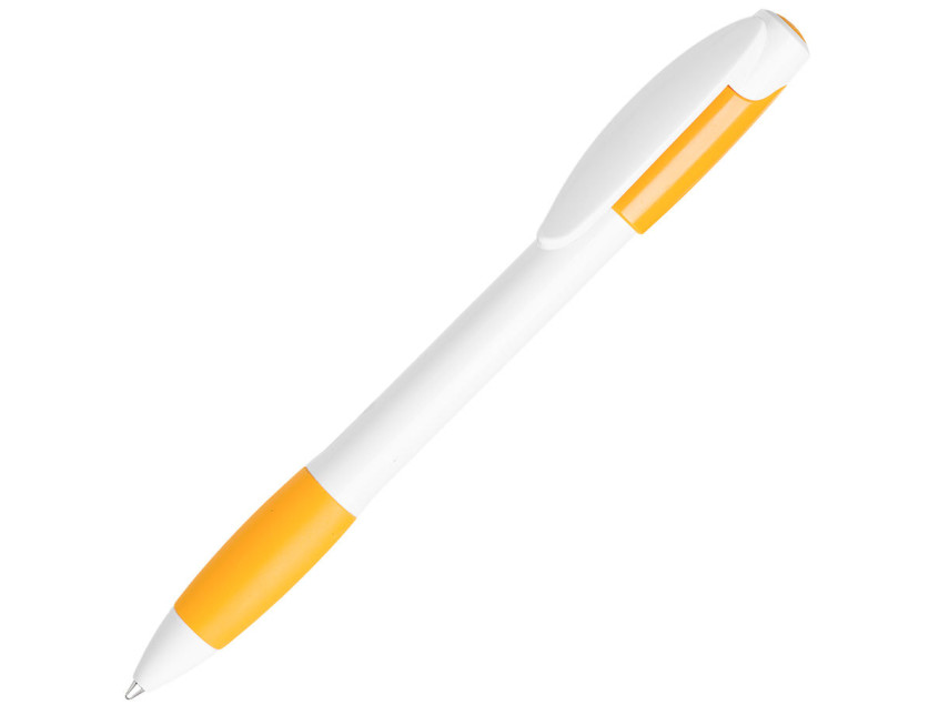 Ручка шариковая с грипом X-5, белый, желтый