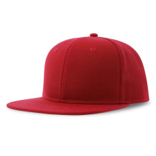Бейсболка SNAP BACK-S, 6 клиньев, пластиковая застежка, красный