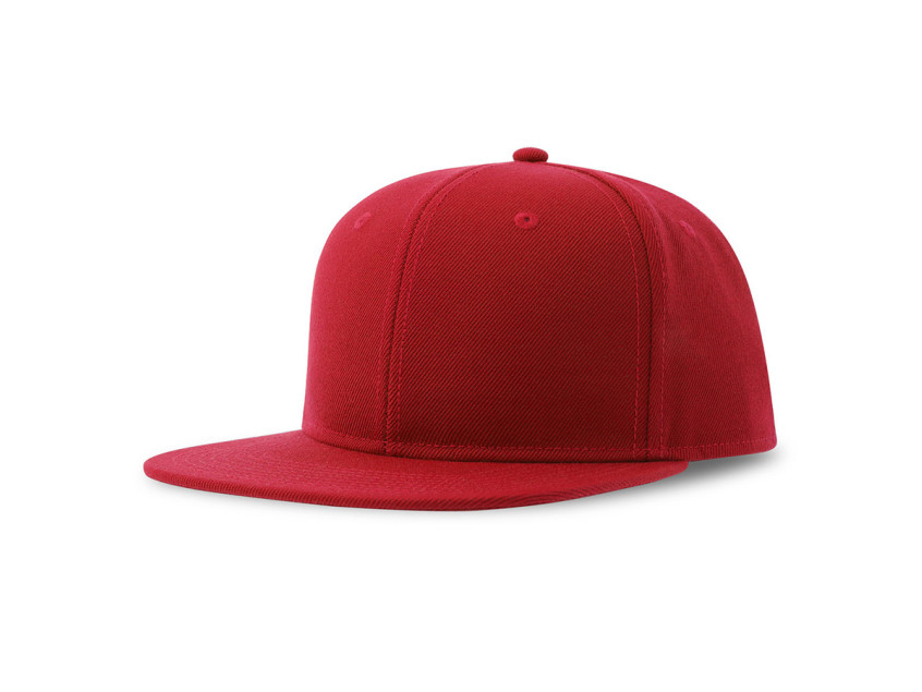 Бейсболка SNAP BACK-S, 6 клиньев, пластиковая застежка, красный