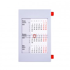 Календарь настольный на 2 года, Красный