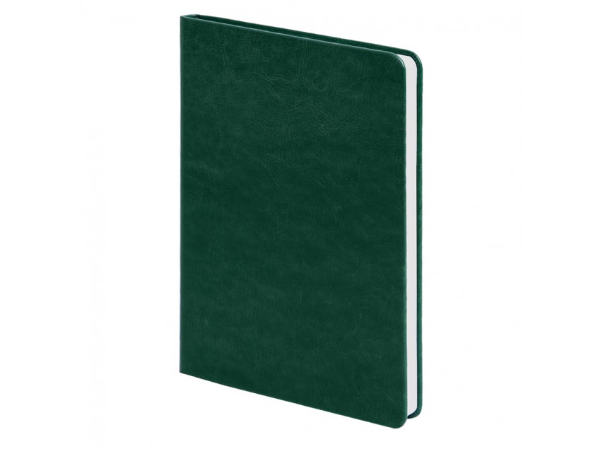 Ежедневник недатированный Duncan, А5,  темно-зеленый, белый блок, Зеленый