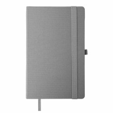 Бизнес-блокнот OXI, A5, темно-серый, твердая обложка, RPET, в линейку, Серый