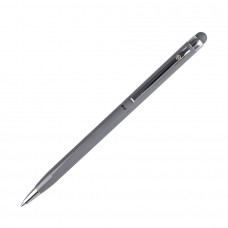 TOUCHWRITER, ручка шариковая со стилусом для сенсорных экранов, серый/хром, металл  , Серый