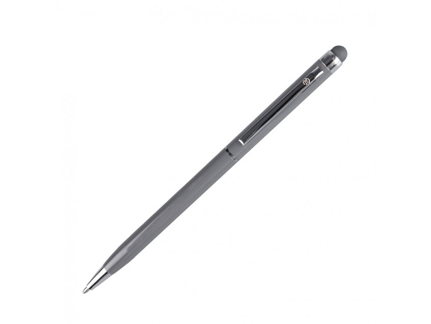 TOUCHWRITER, ручка шариковая со стилусом для сенсорных экранов, серый/хром, металл  , Серый