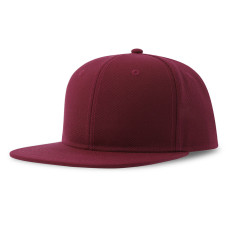 Бейсболка SNAP BACK-S, 6 клиньев, пластиковая застежка, темно-красный