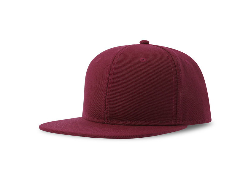 Бейсболка SNAP BACK-S, 6 клиньев, пластиковая застежка, темно-красный