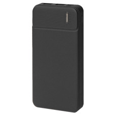 Универсальный аккумулятор Flash 10 (10000 мАч) с подсветкой и soft touch,черный,13,7х6,87х1,55мм