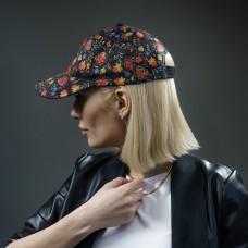 Образец бейсболка CUSTOM MERCH, 5 клиньев, застёжка на липучке, черный