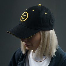 Образец бейсболка CUSTOM MERCH, 6 клиньев, металлическая застёжка с логотипом, черный