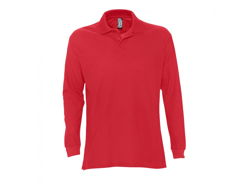 Рубашка поло STAR 170  с длинным рукавом, Красный