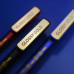 Ручка шариковая GLOSSY GOLD, красный, золотистый