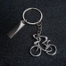 Брелок SILV CYCLIST; 4,0 x 4,0 x 0,4 см; металл, серебристый