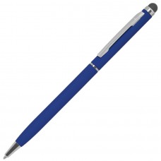Ручка шариковая со стилусом TOUCHWRITER SOFT, покрытие soft touch, Темно-синий