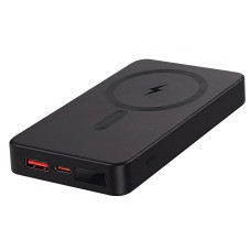 Универсальный аккумулятор MAGIX Glow 5 (5000мАч) с быстрой и беспроводной зарядкой, с подсветкой, черный