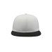 Бейсболка SNAP BACK, 6 клиньев, пластиковая застежка, белый, черный
