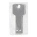 USB flash-карта KEY (8Гб), серебристая, 5,7х2,4х0,3 см, металл, серебристый