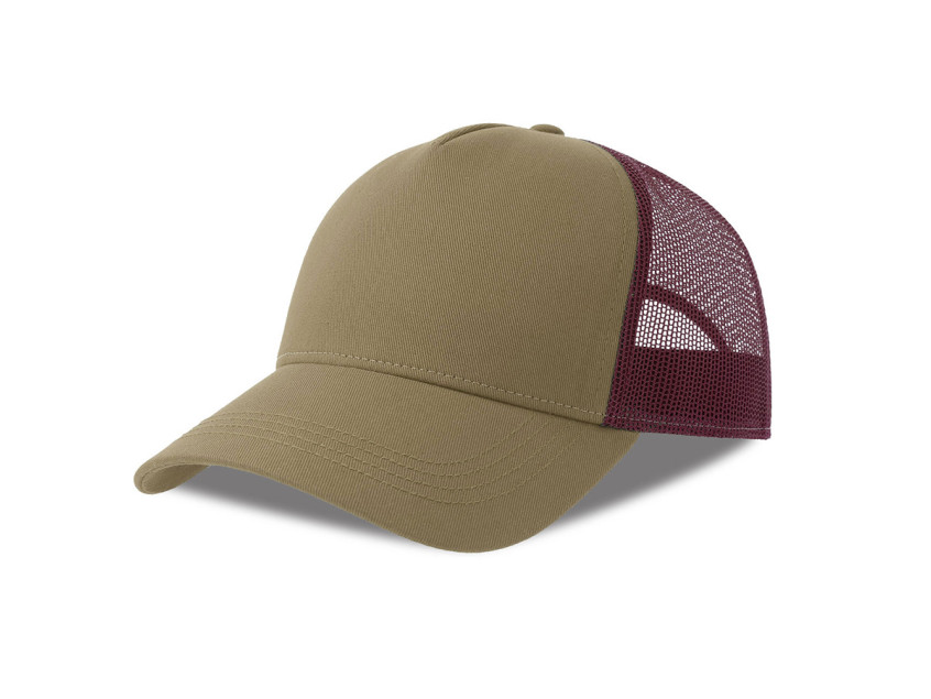 Бейсболка RAPPER COTTON-S, 5 клиньев, пластиковая застёжка, Хаки