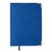 Ежедневник недатированный Kennedy, А5,  синий, белый блок, серебряный срез, Синий