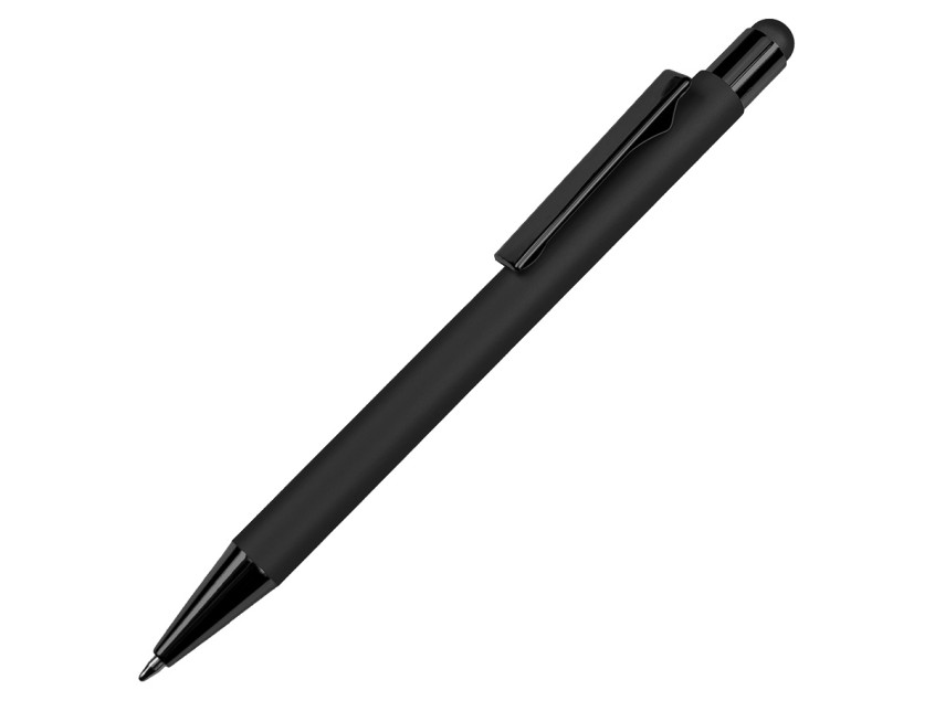Ручка шариковая FACTOR COLOR со стилусом, черный