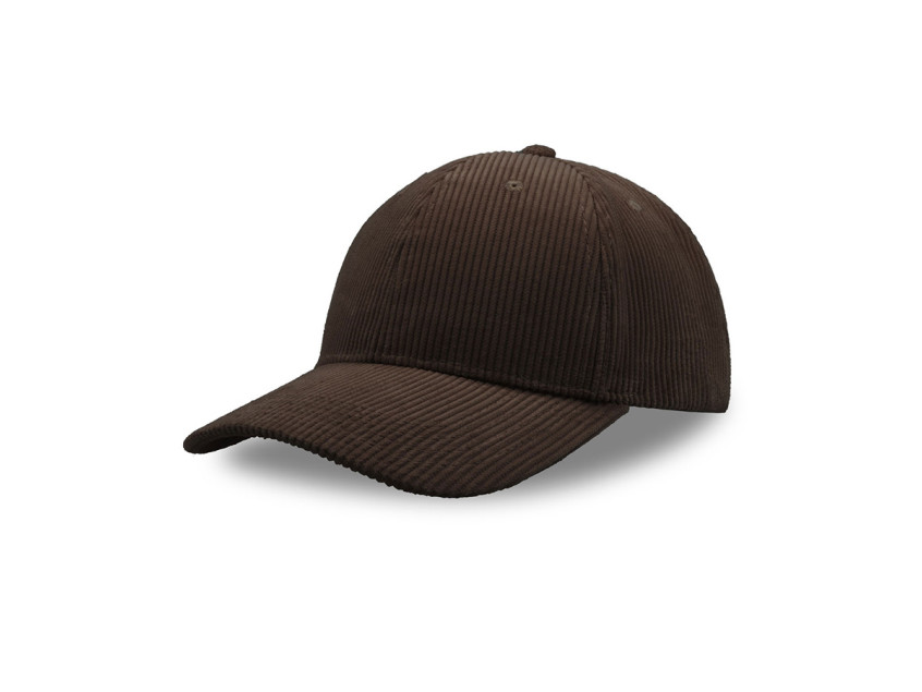 Бейсболка CORDY-S, 6 клиньев, Коричневый