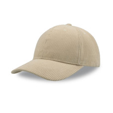 Бейсболка CORDY-S, 6 клиньев, Бежевый