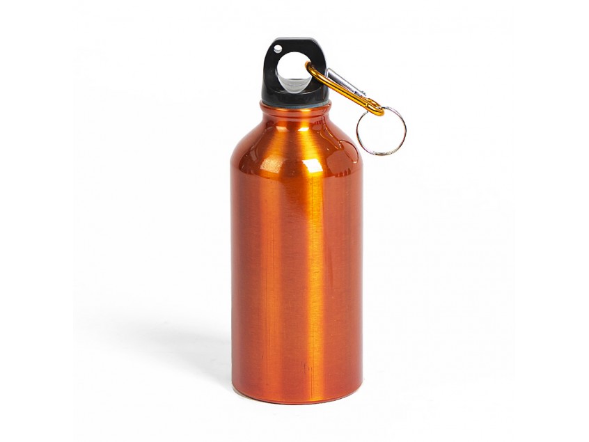 Бутылка для воды с карабином MENTO, 400мл, Оранжевый