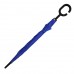 Зонт-трость HALRUM, пластиковая ручка, полуавтомат, Синий
