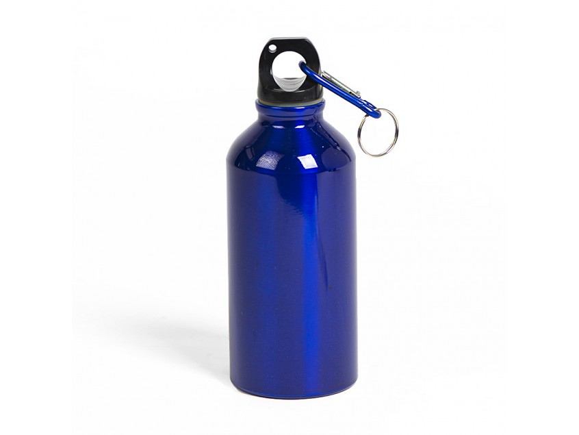 Бутылка для воды с карабином MENTO, 400мл, Синий