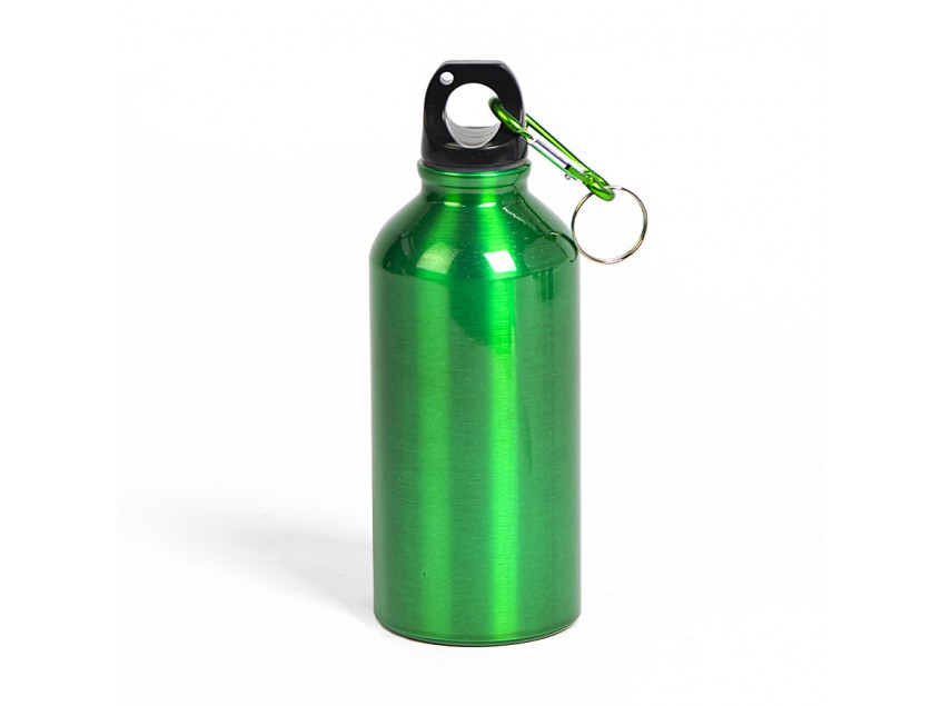 Бутылка для воды с карабином MENTO, 400мл, Зеленый