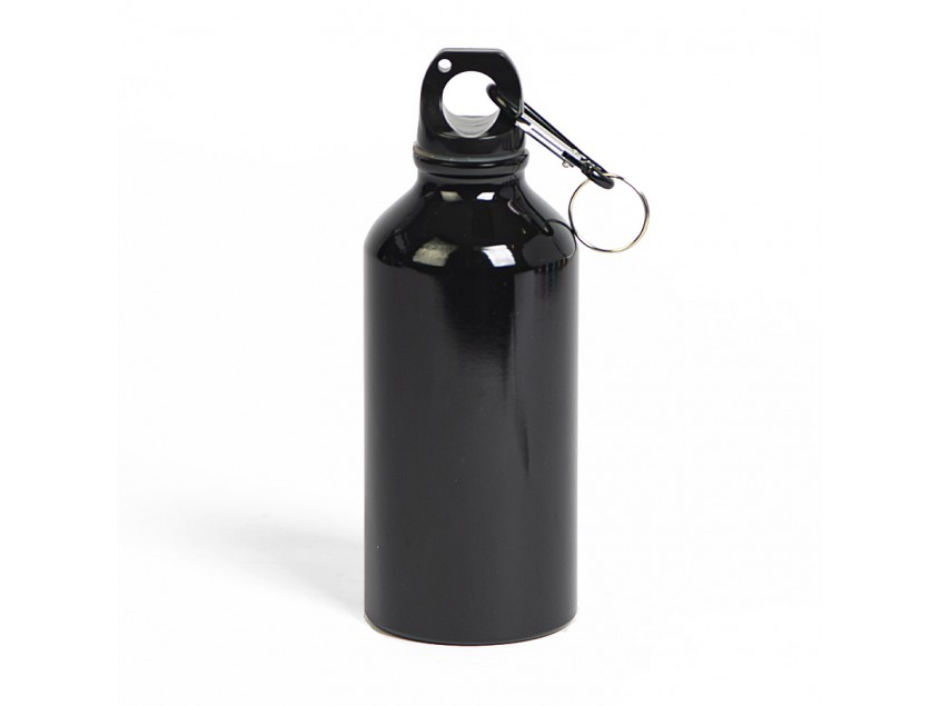 Бутылка для воды с карабином MENTO, 400мл, Черный