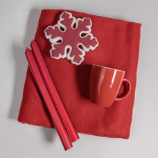 Набор подарочный MOOD: плед, кружка, игрушка, свечи; красный, Красный