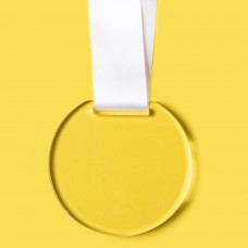 Медаль GLORY в подарочной упаковке, 70х66х5 мм, акрил, прозрачный