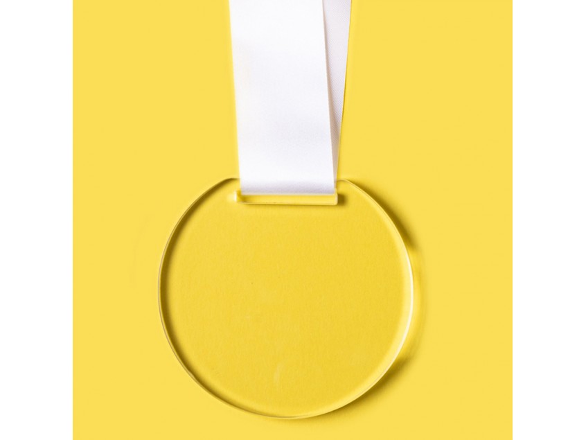 Медаль GLORY в подарочной упаковке, 70х66х5 мм, акрил, прозрачный